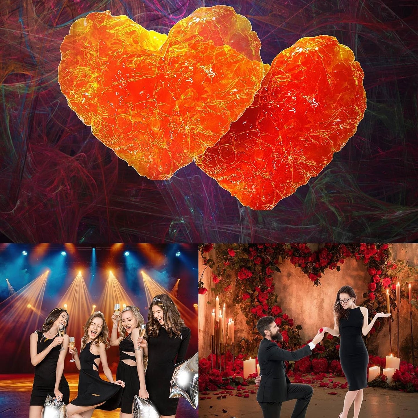 Mushrooms Aquarium Background Mushrooms in Dark Forest with Bright Colors Terrarium Background Tranquil Lake Cartoon Style Aquatic Plants Fish Tank Backdrop Poster Decorations Wallpaper Decor 72x18in