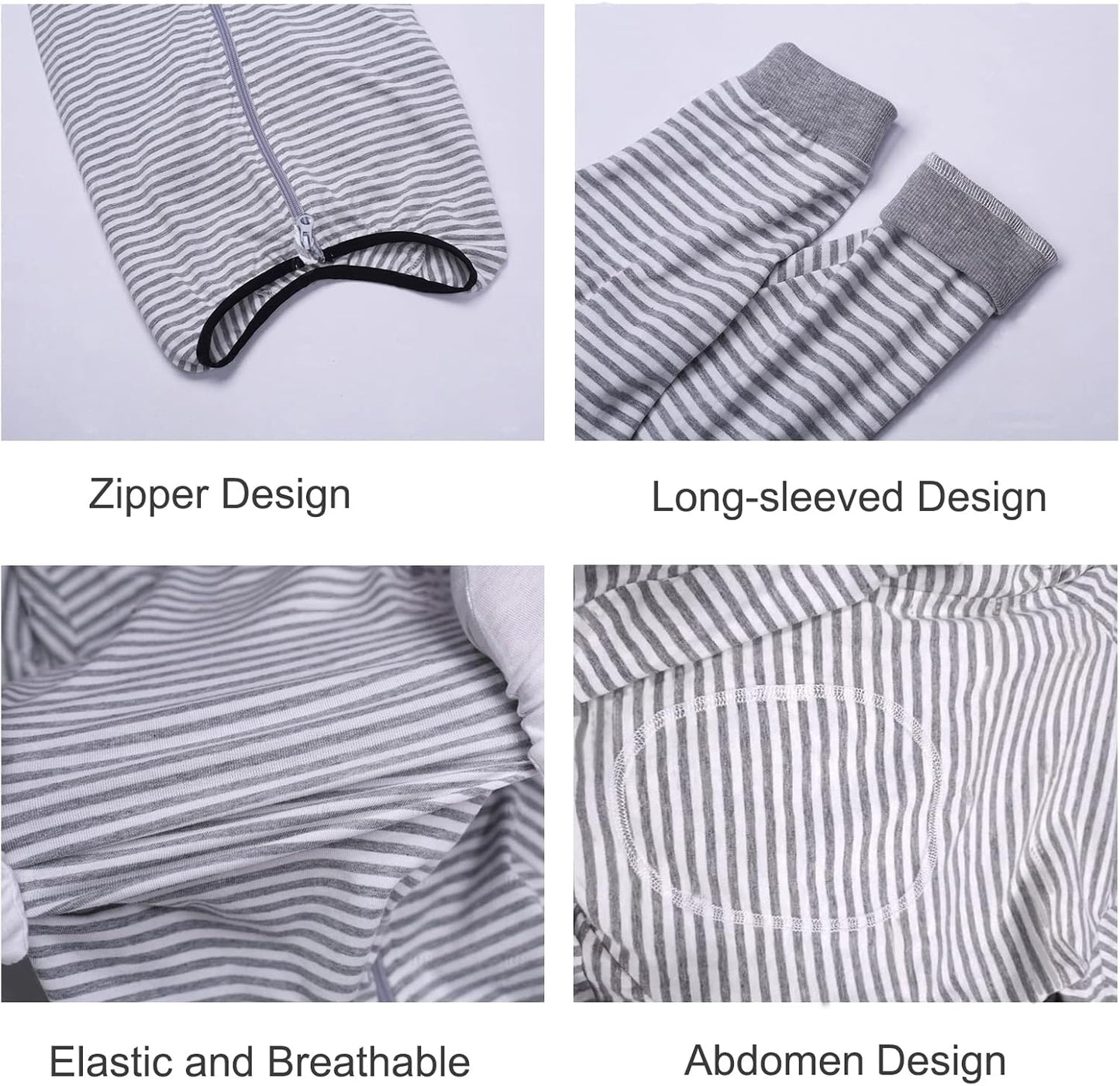 Yeapeeto Dog Onesie Surgery Recovery Suit for Large Medium Bodysuit Dogs Pajamas PJS Full Body for Shedding, Prevent Licking, Wound Protection, Cone Alternative (2XL, Grey)