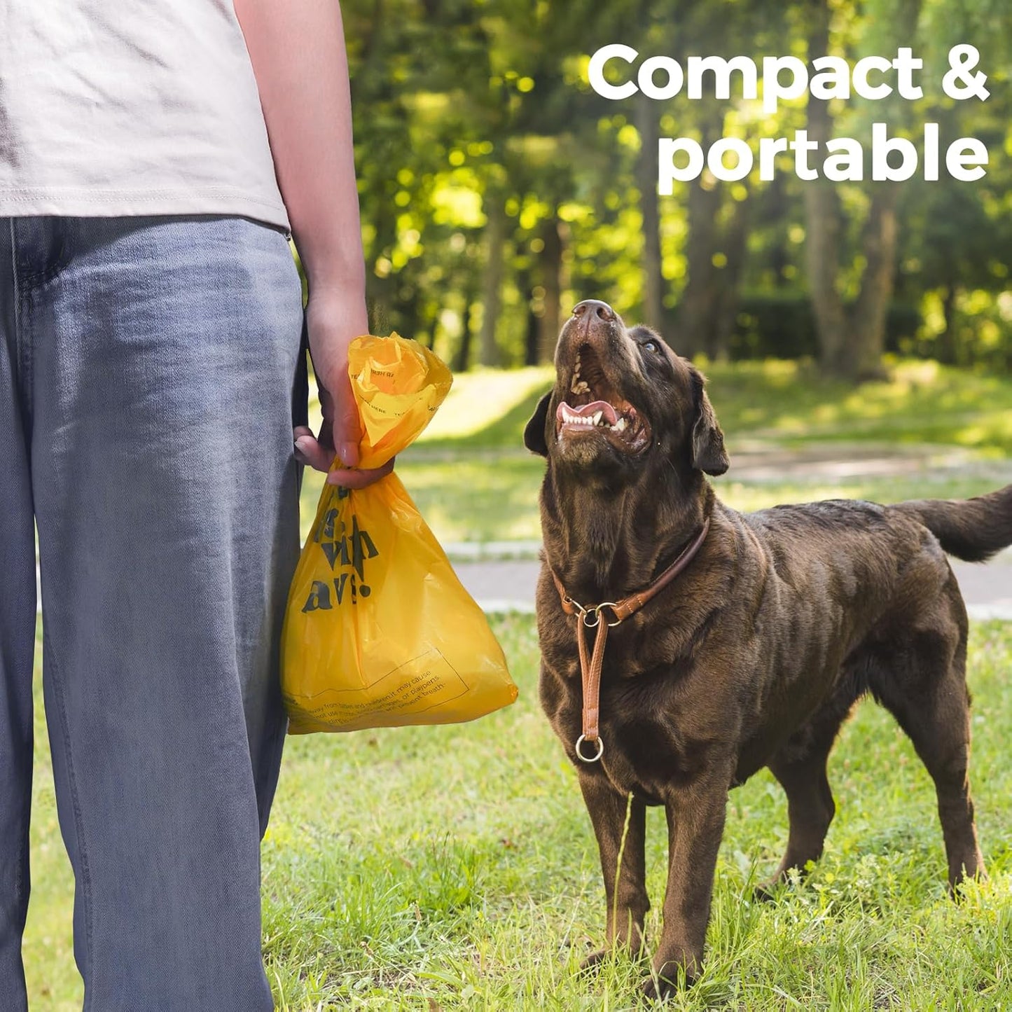 Dog Poop Bags Rolls Biodegradable 100% Leak Proof Dog Waste Bags -270 Count 18 Rolls - Cornstarch Based Doggie Poop Bag for puppy and Big Dogs(Lavender)