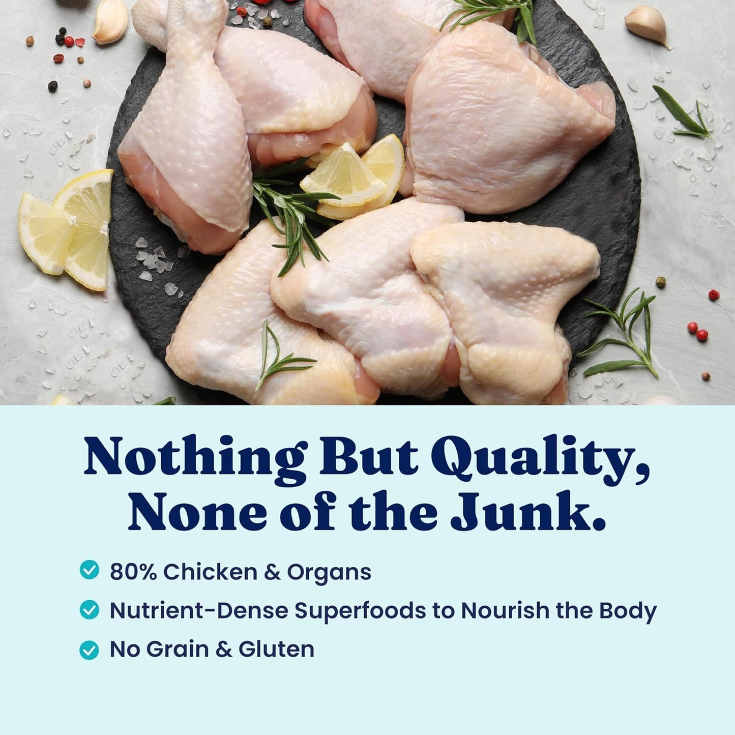 Solid Gold Air Dried Dog Food Toppers for Dry Food - Healthy Dog Treats w/Real Chicken & Superfoods - Serve as a Complete Meal, Topper or Treats - Supports Muscle Growth, Immunity & Digestion - 1lb