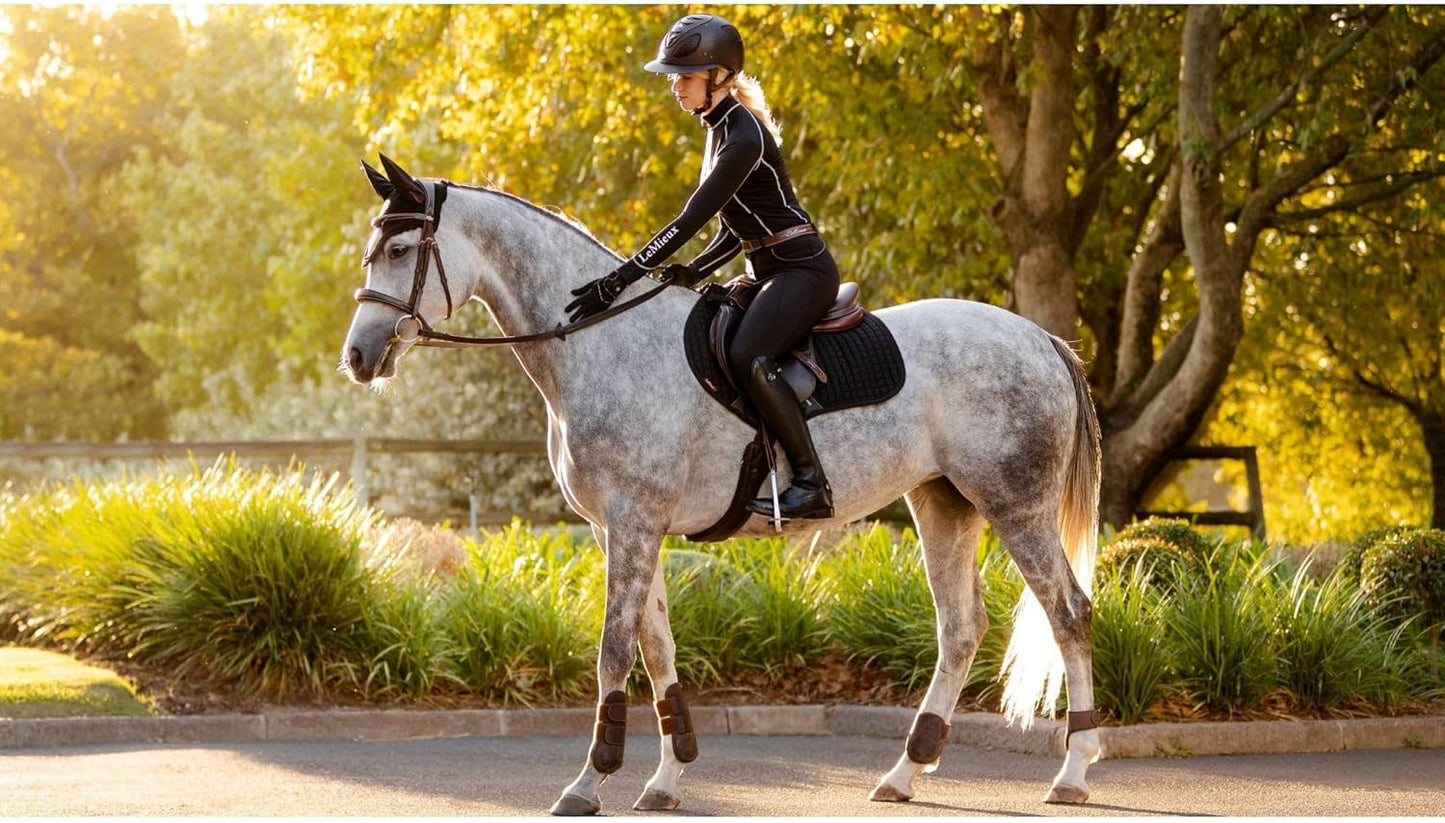 LeMieux Suede Dressage Square - English Saddle Pads for Horses - Equestrian Riding Equipment and Accessories