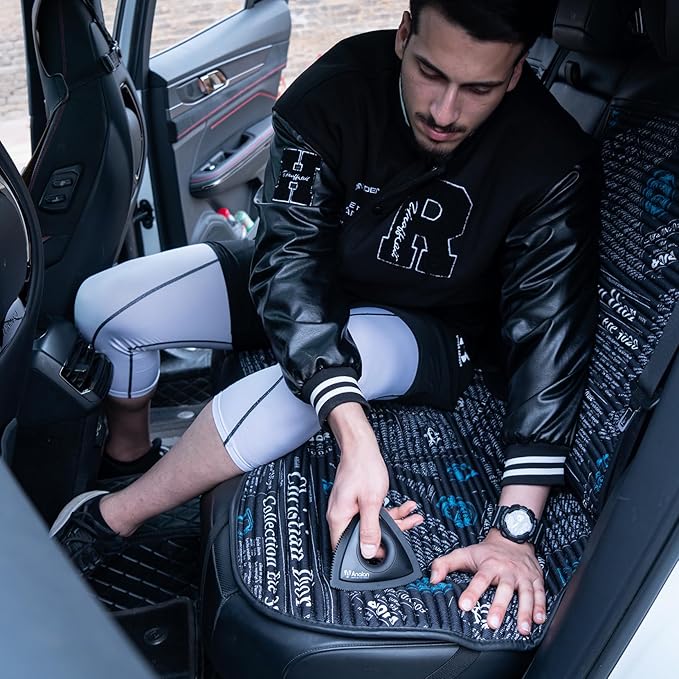 Analan Mini Pet Hair Remover for Car Detailing Supplies, Carpet Dog Hair Remover for Car Interior, Triangle Dog Hair Remover for Auto Detailing, Couch, Furniture, Lint, Carpet (Sunset Orange)