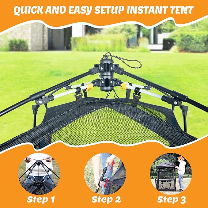 X-Large Catio Outdoor Cat Enclosure,3-Tier Spacious Outdoor Cat Tent for Indoors and Outdoors,Portable and Foldable Kitty Enclosure,Two Doors Design can Assemble More Shapes (Patented)