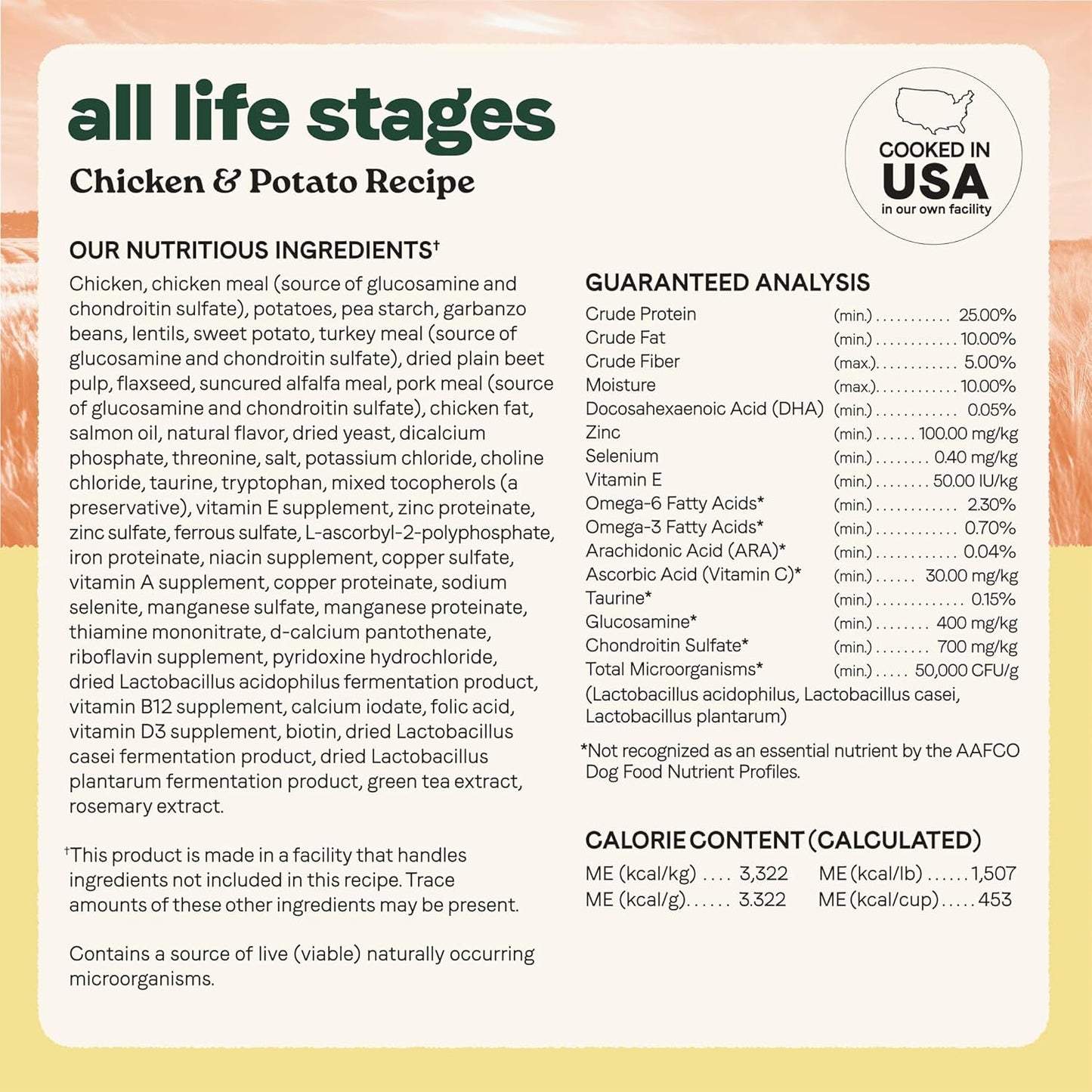 Canidae All Life Stages Real Chicken & Potato Recipe – High Protein and Grain-Free Premium Dry Dog Food for All Ages, Breeds, and Sizes– 24 lbs.