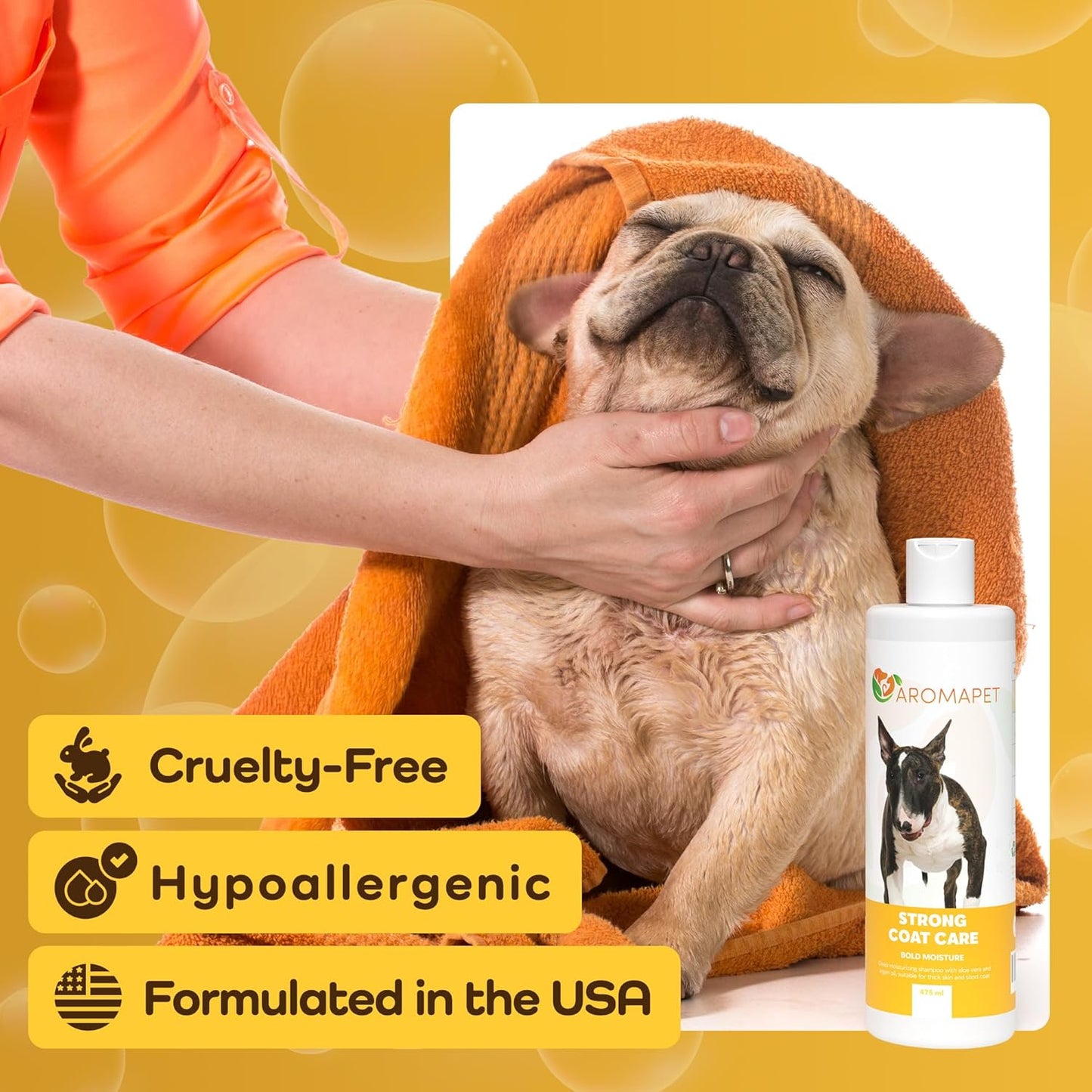 Sensitive Care -Tangle-Free-Silky Shine Softening and detangling Shampoo, Delicate Coat Clean & Odor Control Shampoo – Advanced Shine Formula for Dogs (Bull Terrier, 16 Fluid Ounces)