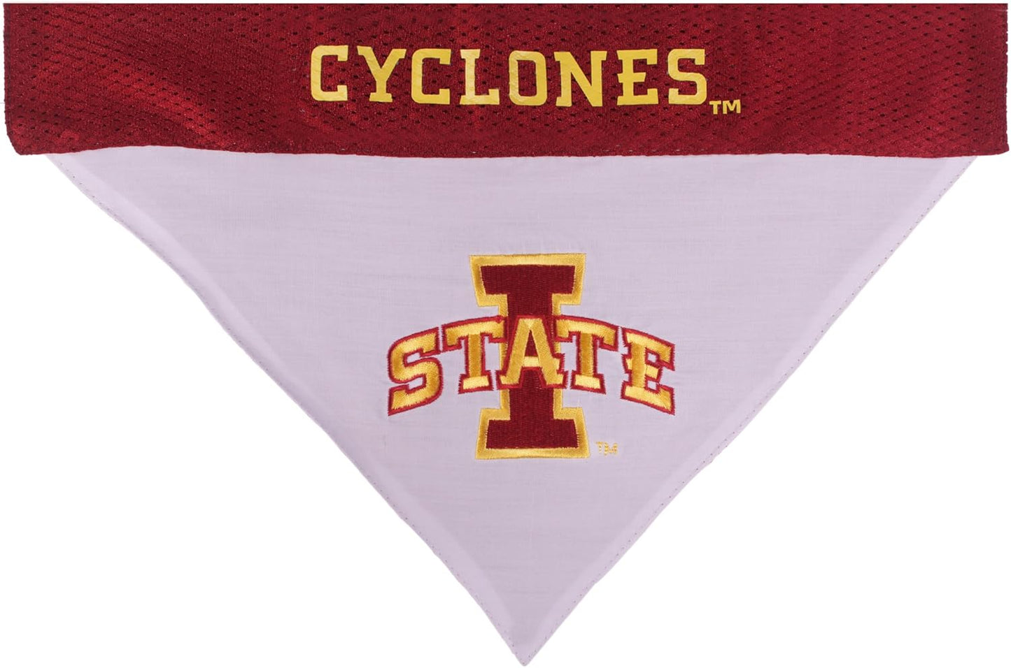Pets First Collegiate Pet Accessories, Reversible Bandana, Iowa State Cyclones, Large/X-Large