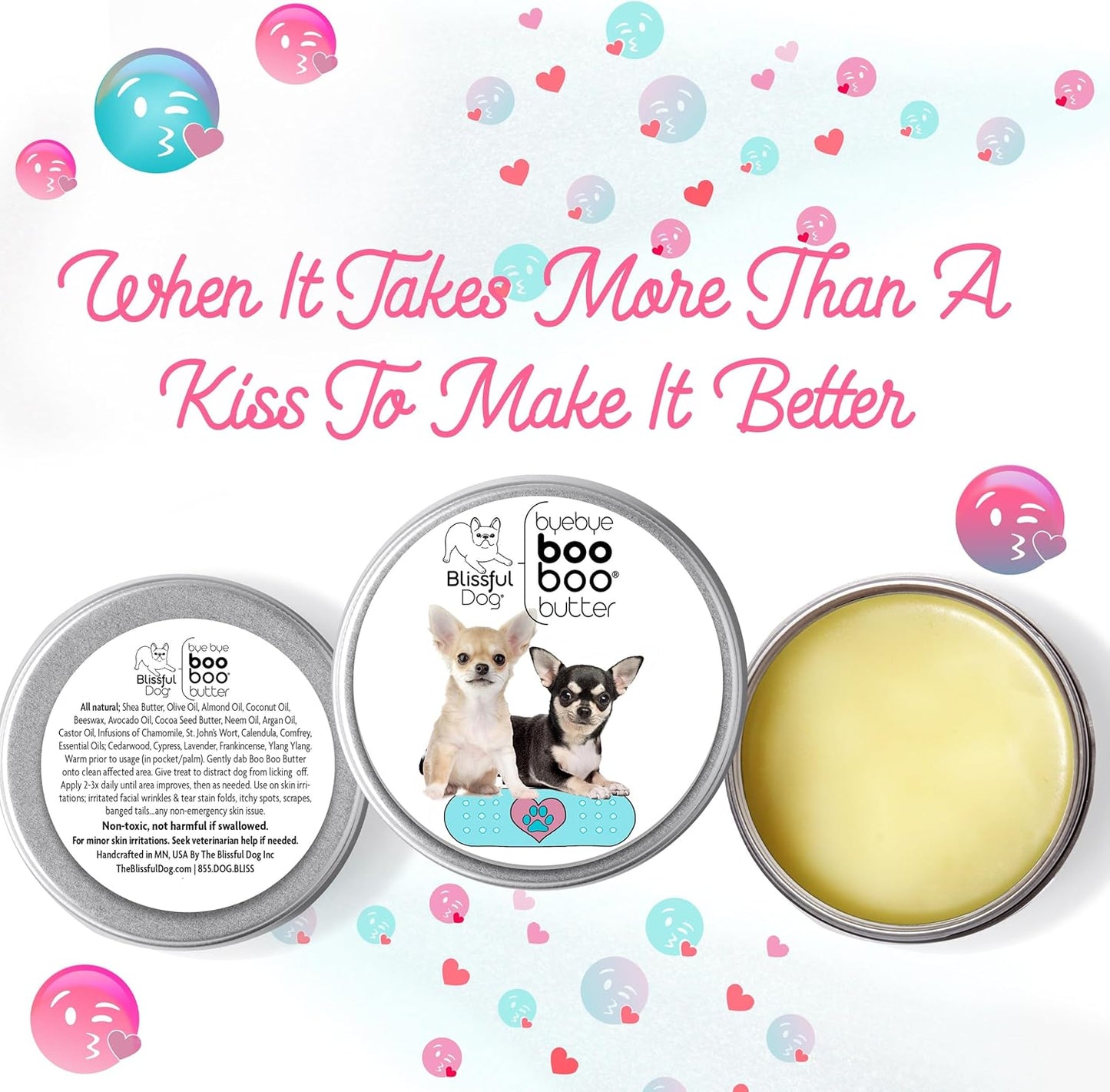 The Blissful Dog 4 oz TIN Chihuahua Booboo Butter