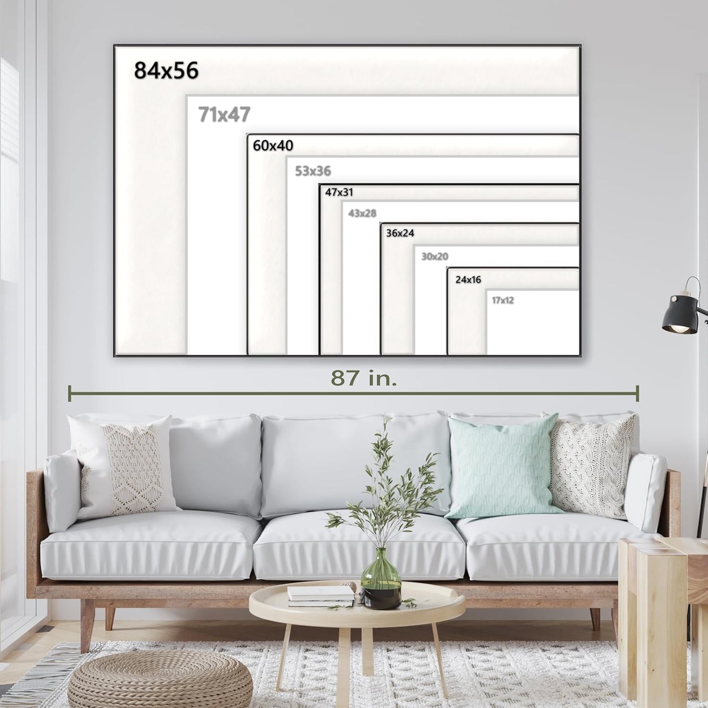 Nature Wall Art Prints - Ocean Forest Mountain Lake Canvas Landscapes - Small to Extra Large Living Room Bedroom Kitchen Bathroom Décor (Serenity in the Forest, 39L" x 59W" - 3 Panels)