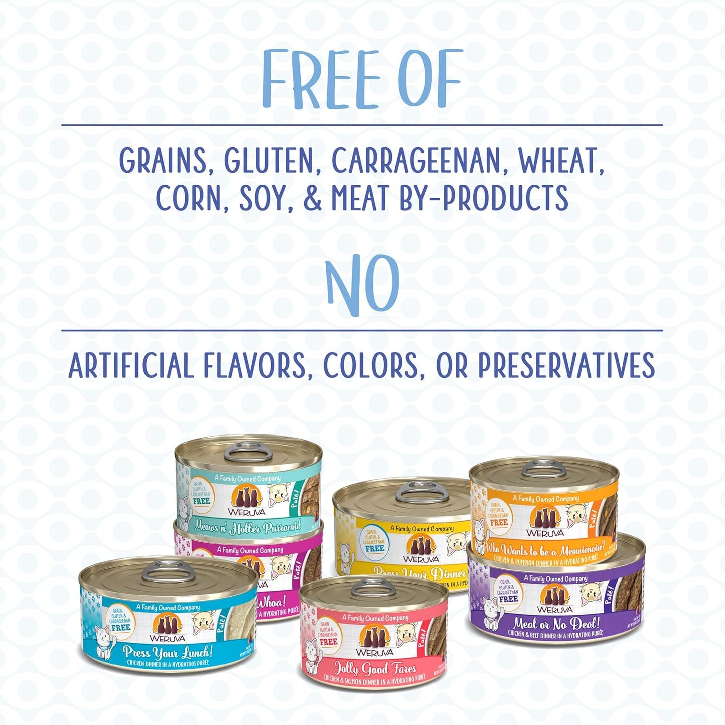 Weruva Wet Cat Food, Meal or No Deal with Chicken and Beef Pate, 5.5oz Can, Pack of 8