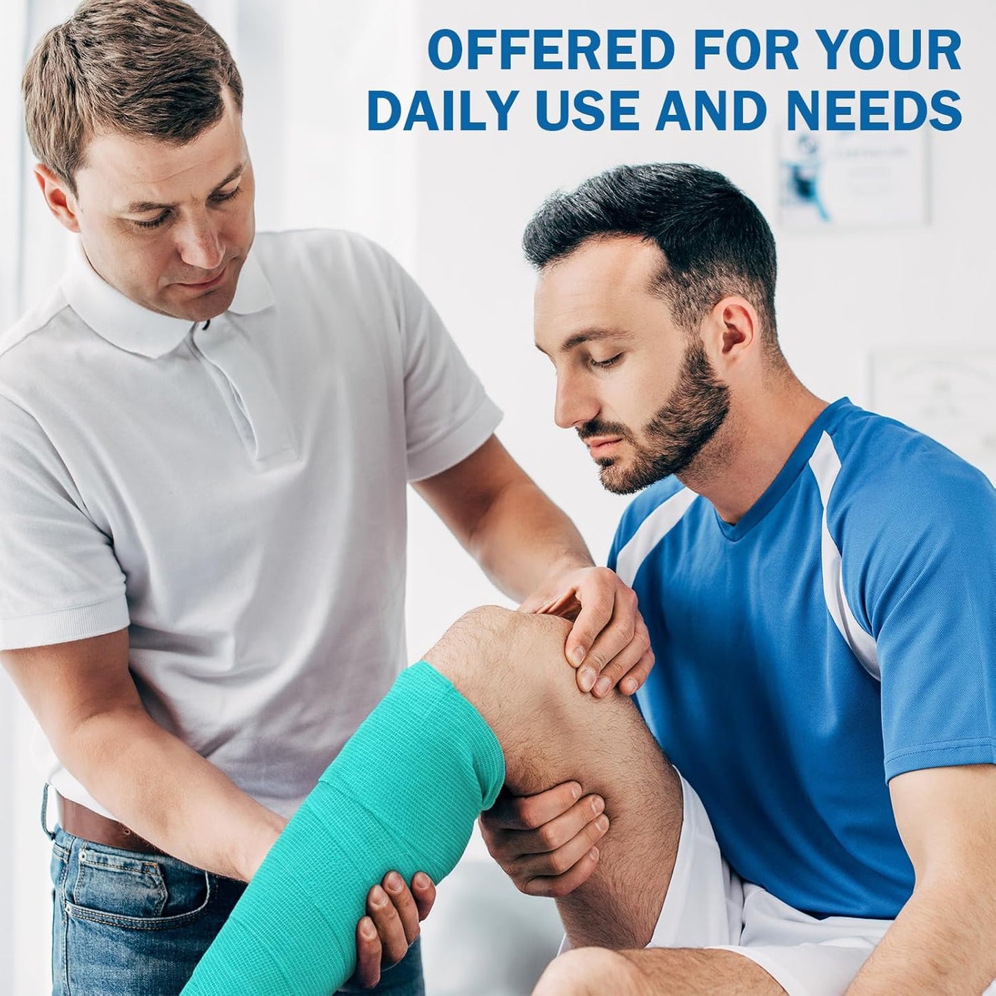 Treela 36 Pcs Self Adherent Bandage 4" X 5 Yard Wrap Breathable Cohesive Bandage Elastic Adhesive Tape for Stretch Athletic Sports Wrist Ankle(Classic Color)