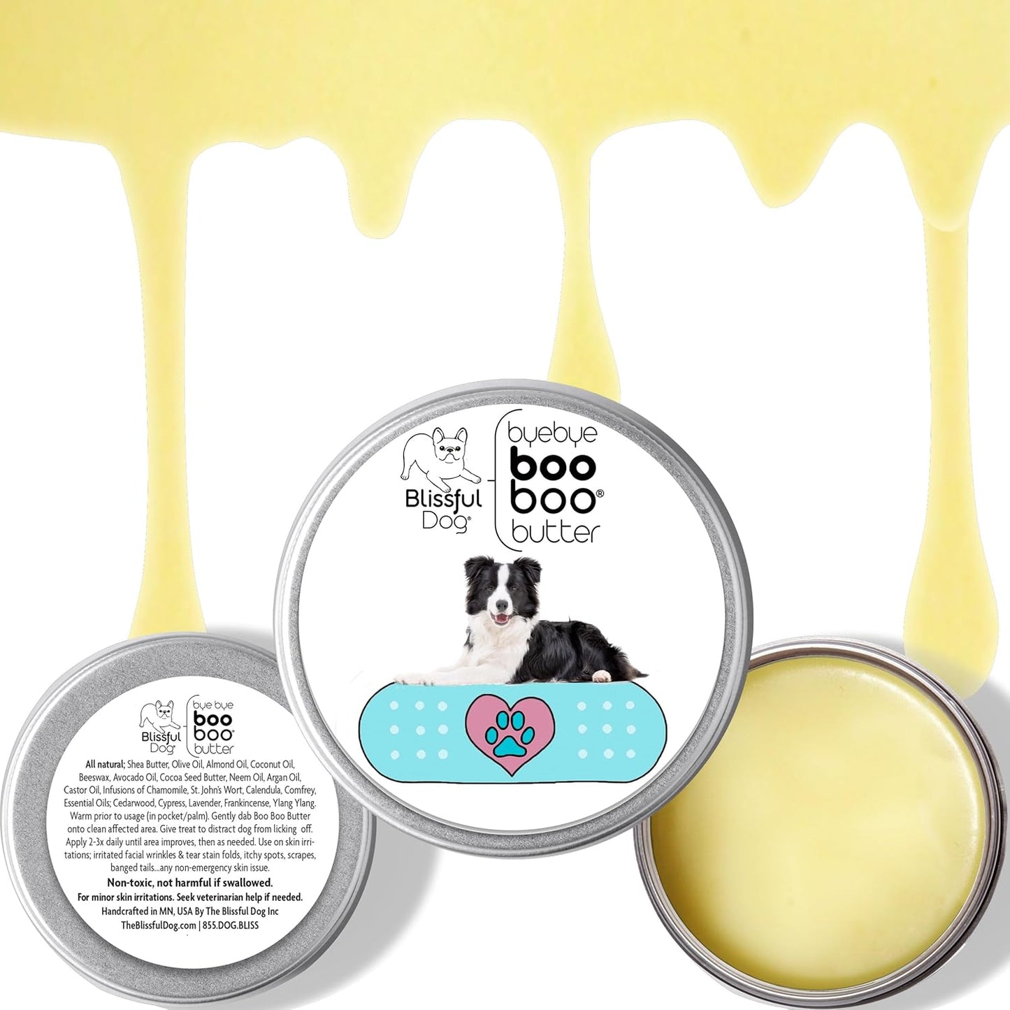 The Blissful Dog Border Collie Boo Boo Butter, 16oz