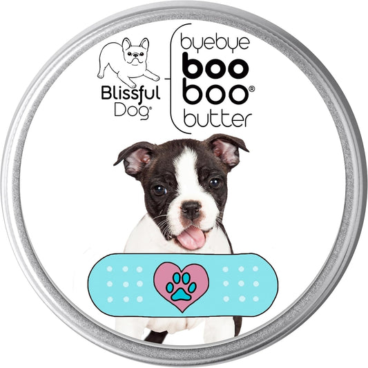 The Blissful Dog 8 oz TIN Boston Terrier Booboo Butter