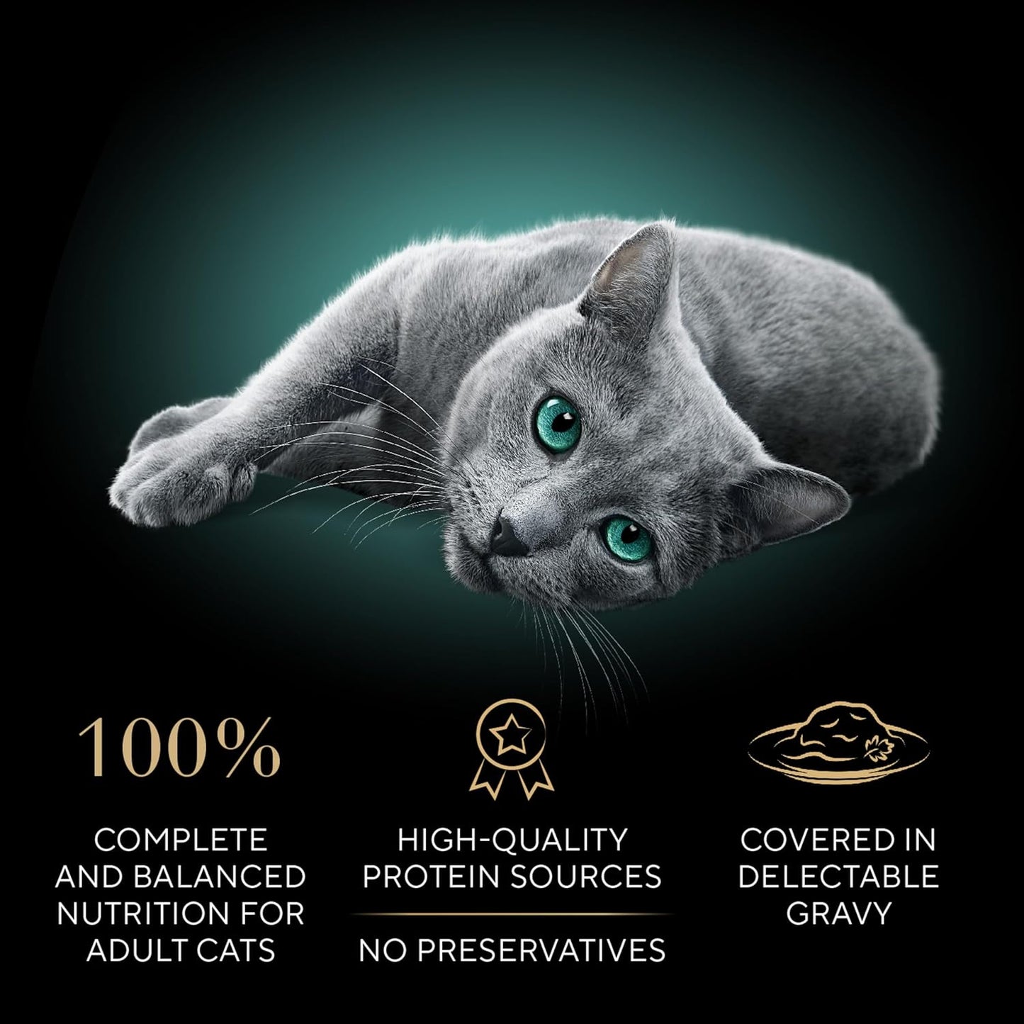 Sheba Gravy Indulgence Adult Wet Cat Food Chicken Entree in Extra Gravy, 2.6 oz. Twin-Pack Trays (24 Count, 48 Servings)