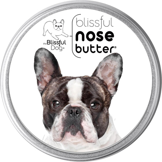 The Blissful Dog Pied French Bulldog Nose Butter, Versatile Dog Nose Balm for Dry Nose, Handcrafted Nose Moisturizer, Easy-to-Apply Dog Essentials, Unscented, 1 oz.