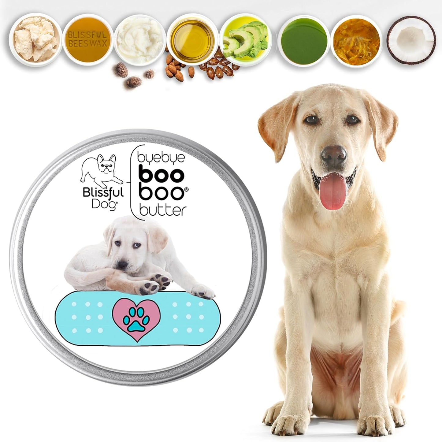 The Blissful Dog 8 oz TIN Labrador Retriever Booboo Butter