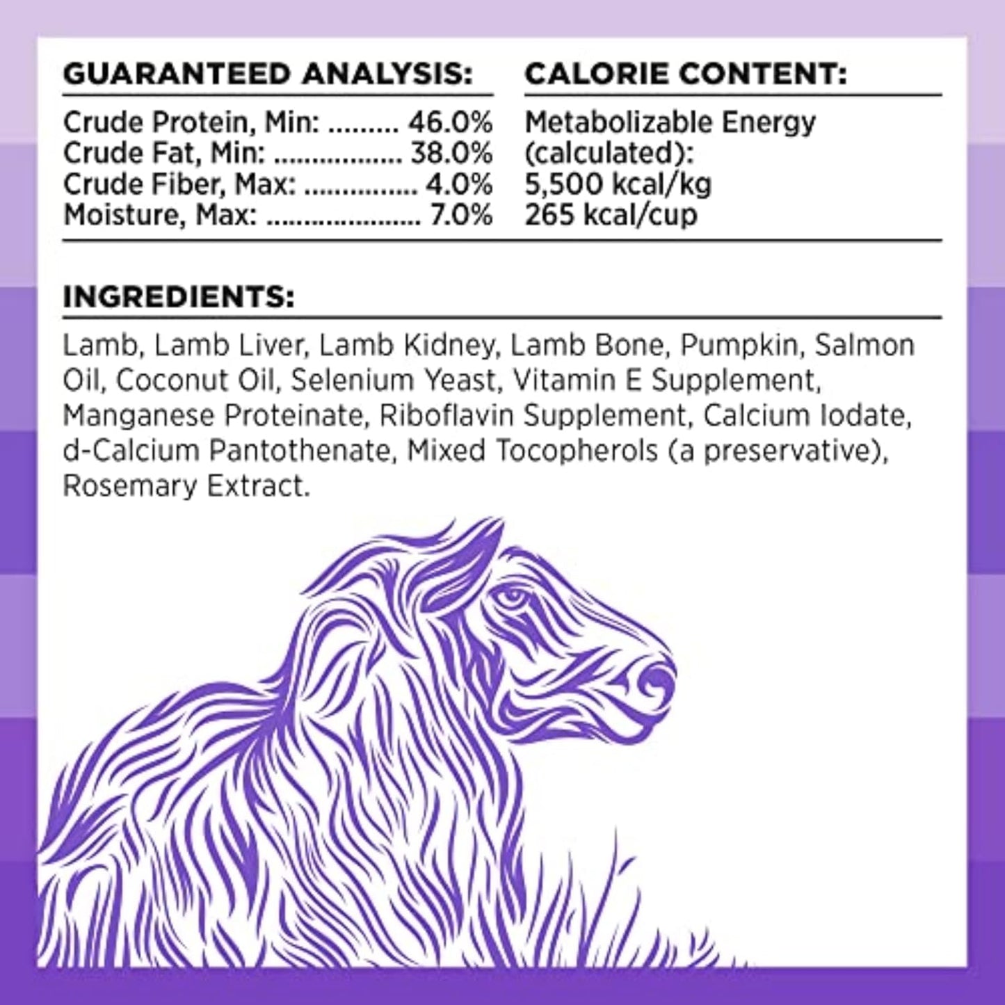 BIXBI Rawbble Freeze Dried Dog Food, Lamb Recipe, 26 oz - 97% Meat and Organs, No Fillers - Pantry-Friendly Raw Dog Food for Meal, Treat or Food Topper - USA Made in Small Batches