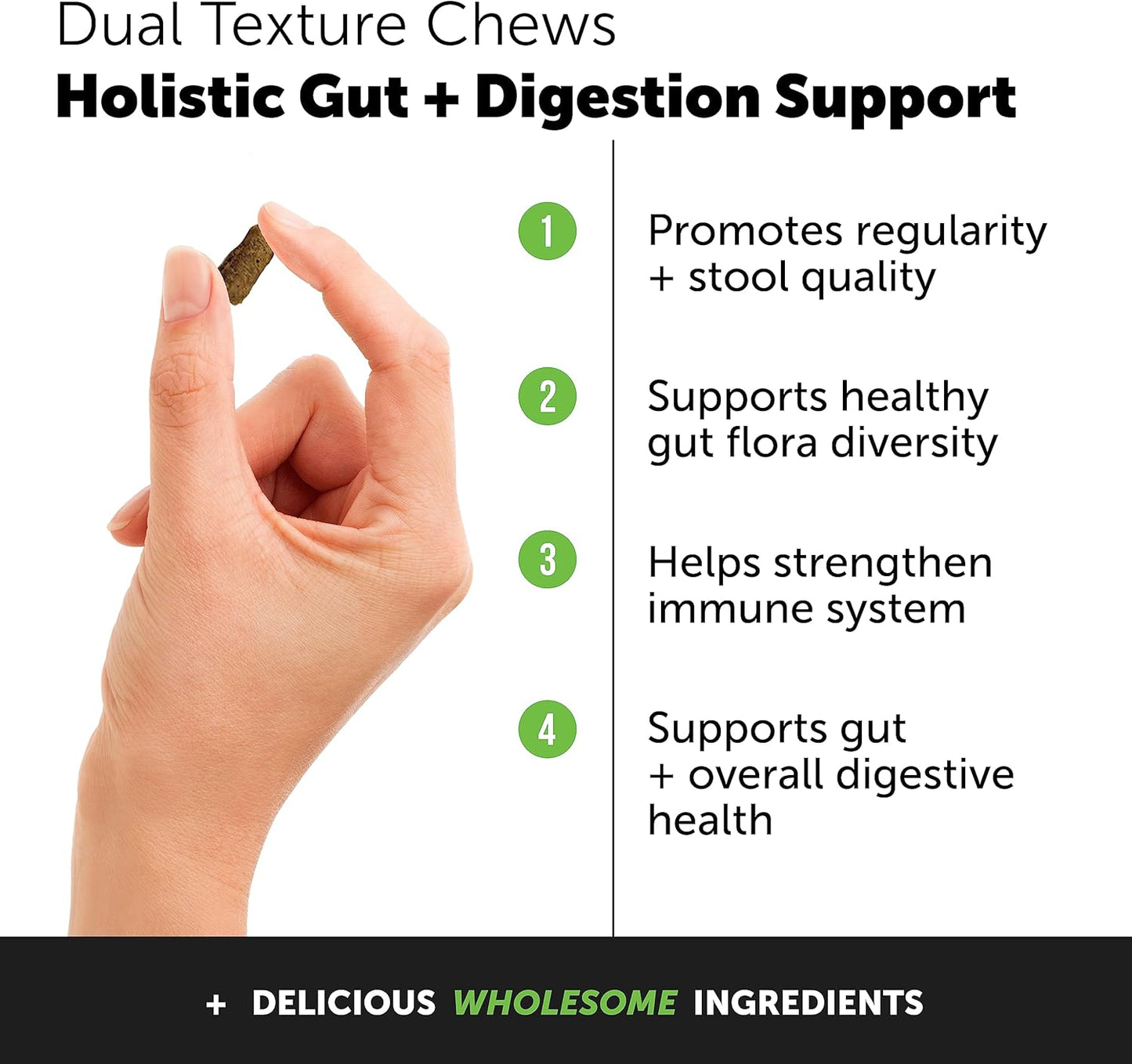 Cat Probiotics Gut + Immune Health Crunchy & Creamy Chews - Digestive Health, Supports Gut Health, Immunity, Healthy Digestion + Cat Constipation Relief - Chicken 30-Day Supply