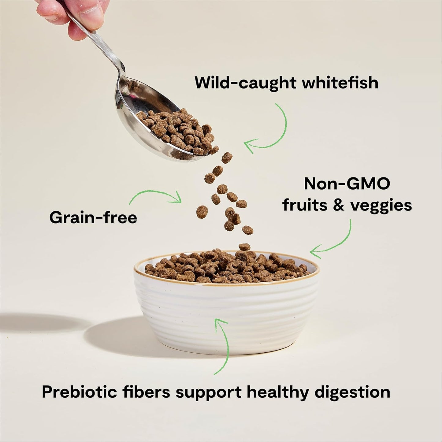 Open Farm Catch-of-The-Season Whitefish Grain-Free Dry Cat Food, Wild-Caught Fish Recipe with Non-GMO Superfoods and No Artificial Flavors or Preservatives, 8 lbs