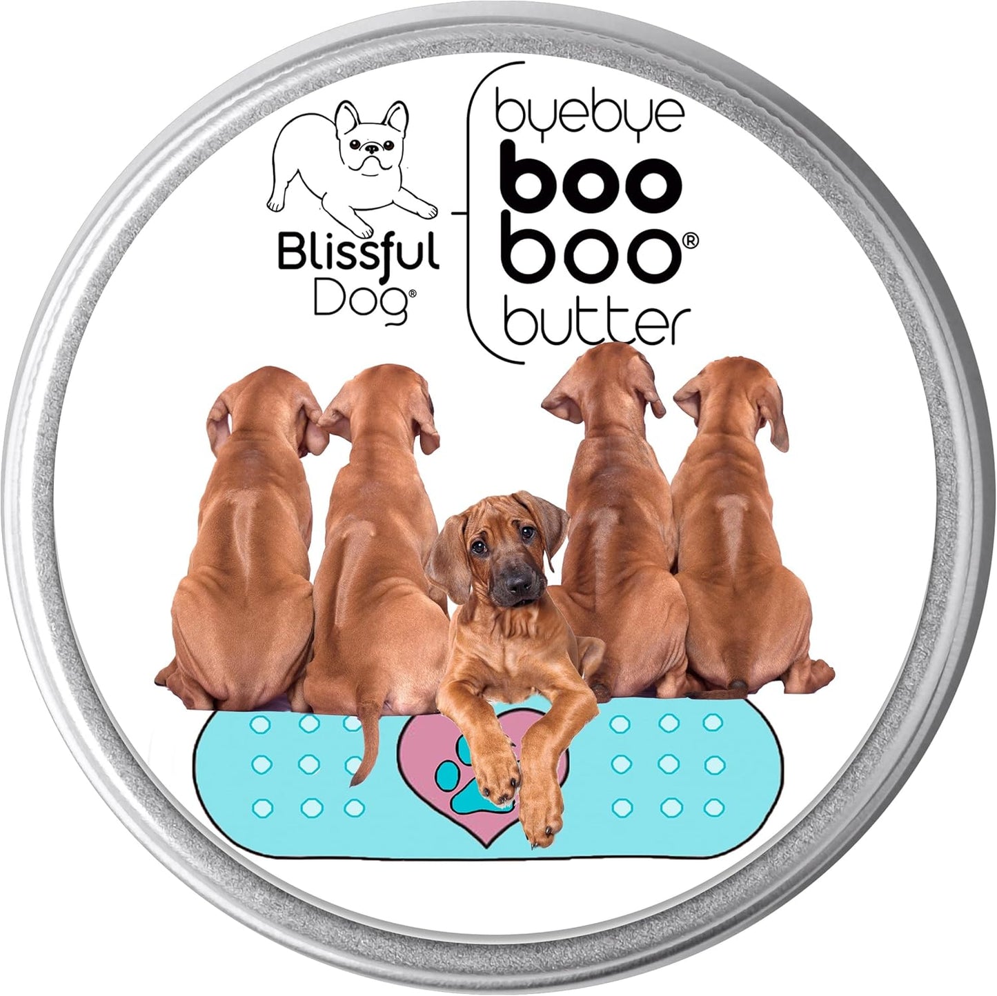 The Blissful Dog 4 oz TIN Rhodesian Ridgeback Booboo Butter