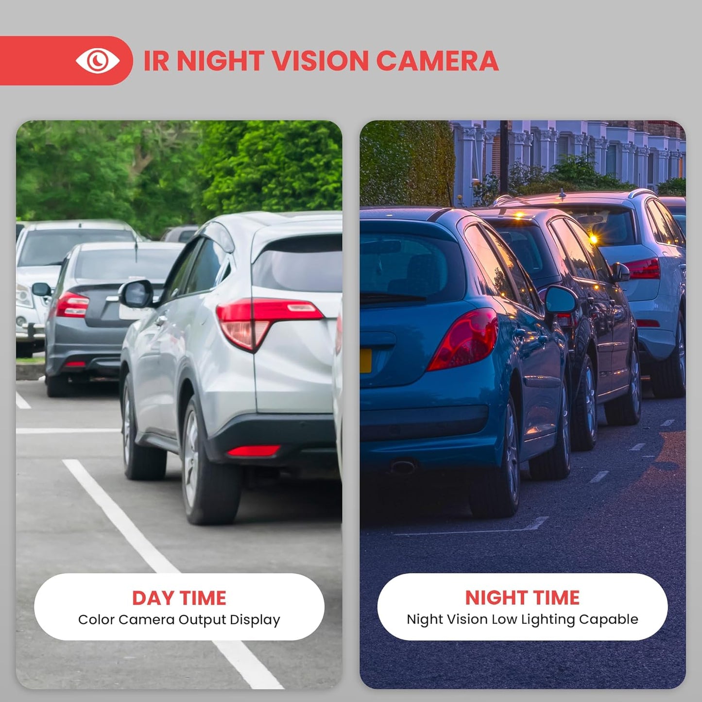 Pyle 7” 1080P HD Digital Wireless Monitor and Wireless License Plate Camera - Waterproof, Night Vision, Single Channel Visual Assistance Kit (12/24V for Bus, Truck, Trailer, Van, RV, Camper)