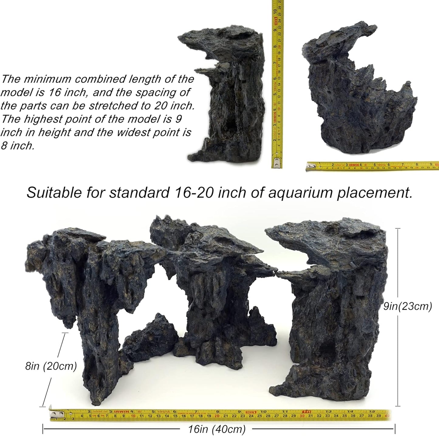 Fish Tank Decor Rocks.Aquarium Decoration Model.Easy and Quick Solution for Aquascaping.(Cave of Gods)