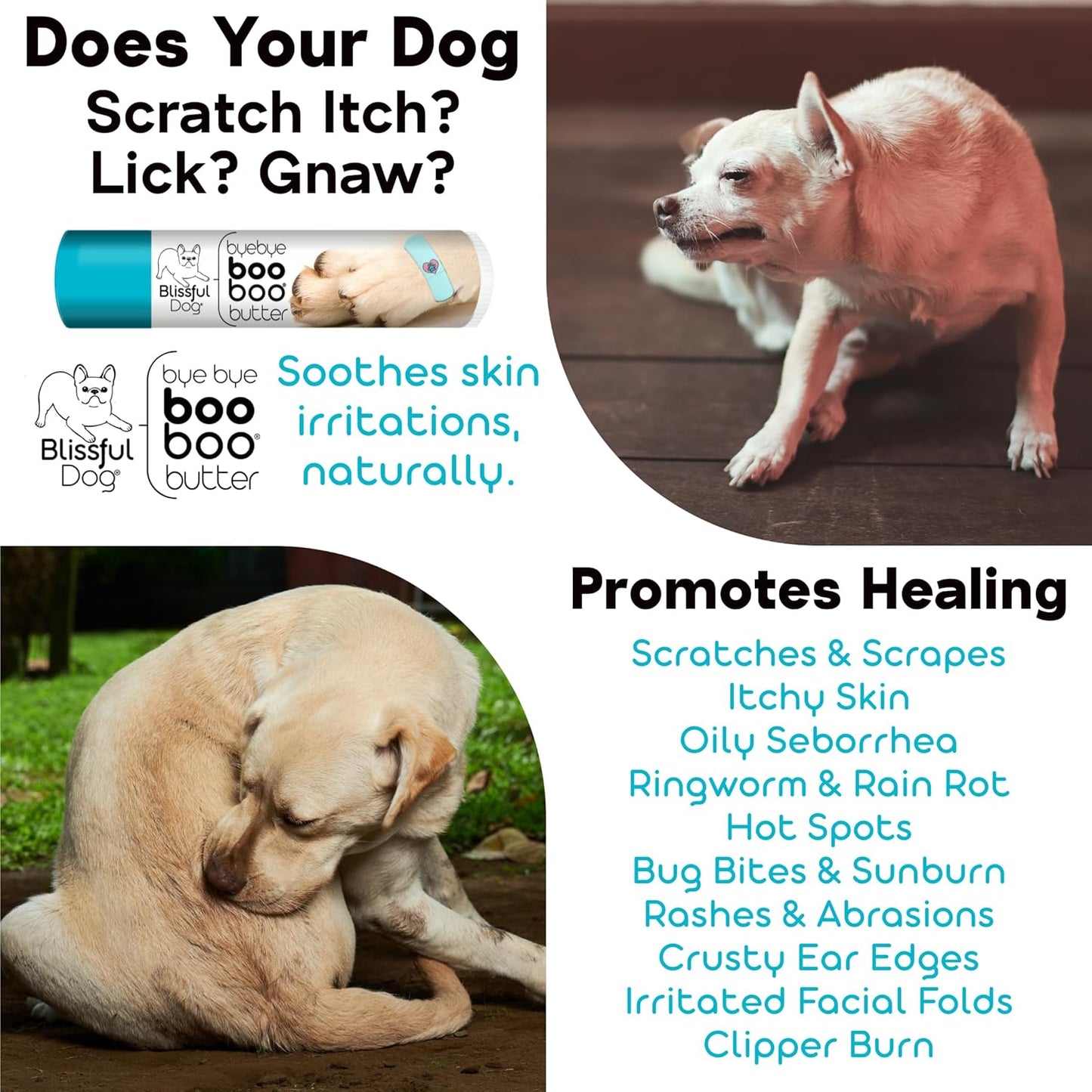 The Blissful Dog Boo Boo Butter for Your Dog's Discomforts, 0.50-Ounce