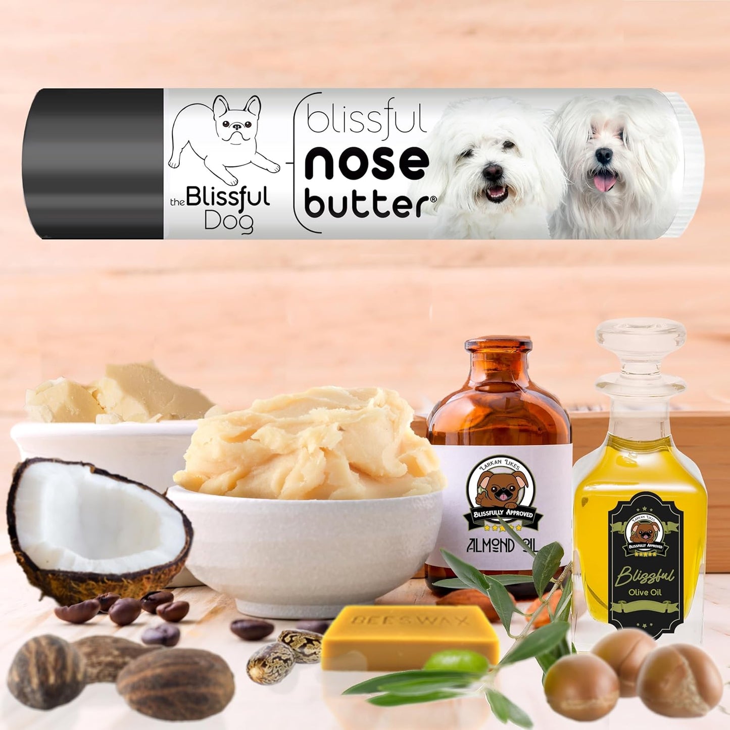 The Blissful Dog Coton De Tulear Unscented Nose Butter, 0.15-Ounce