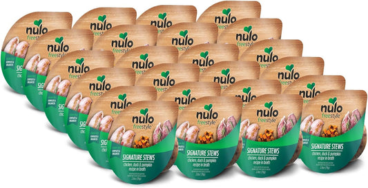 Nulo Freestyle Cat & Kitten Wet Cat Food Signature Stew, Premium All Natural Grain-Free Cat Food Topper with No Added Minerals or Preservatives and High Animal-Based Protein, 1 Count (Pack of 24)
