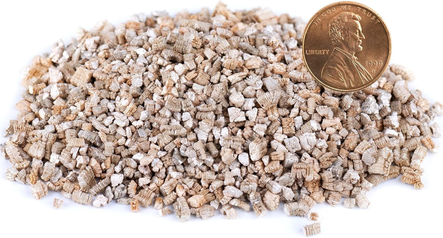 Organic Coarse Vermiculite for Indoor Gardening Plants and Mushrooms – Enhances Soil Aeration, Seed Germination, Rooting Cuttings – Small Packages and Bulk (Vermiculite Grade 3 – Medium, 30 quarts)