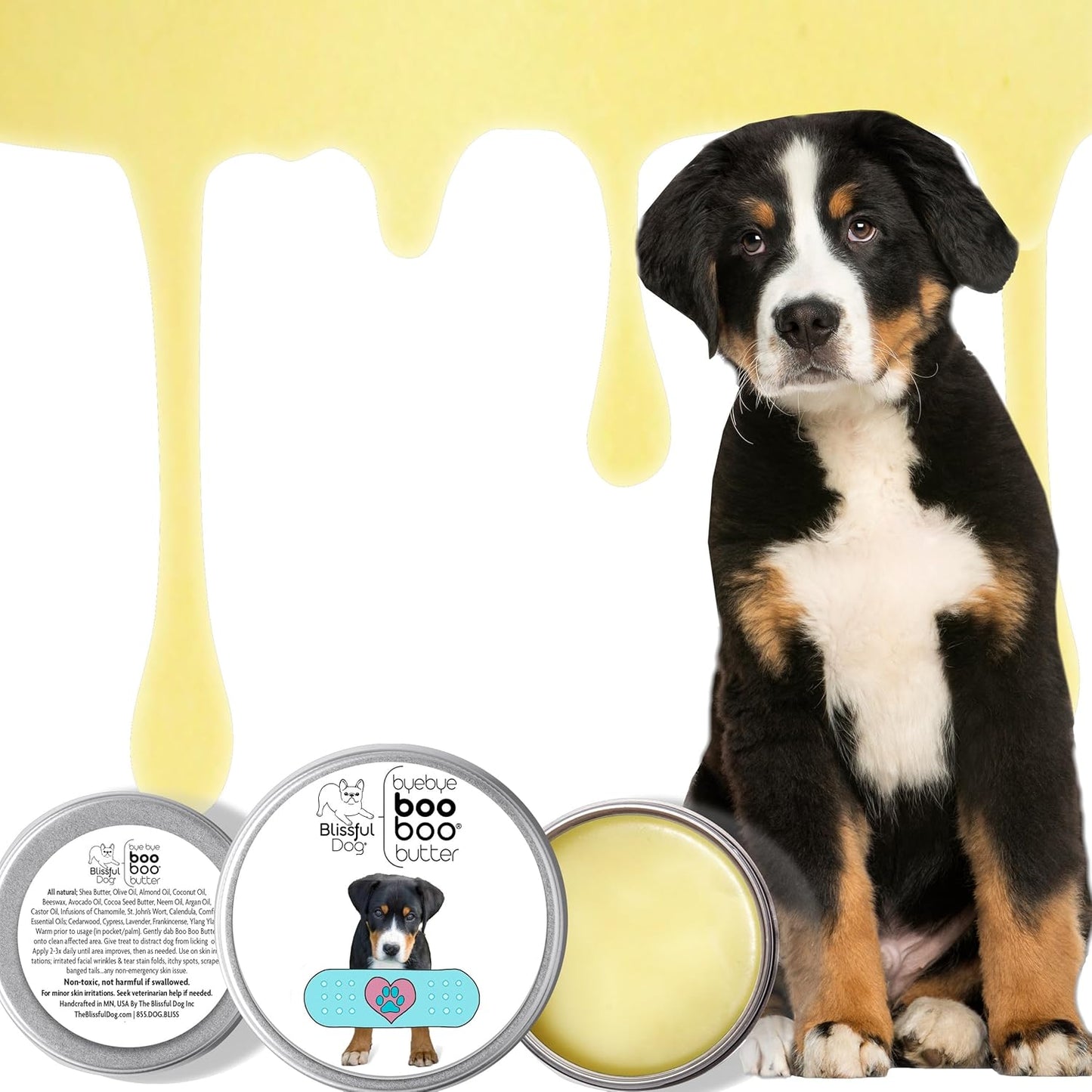 The Blissful Dog Greater Swiss Mountain Boo Boo Butter, 16 oz.