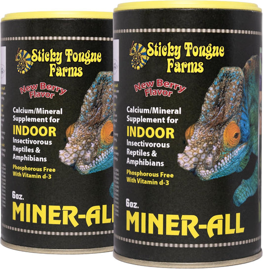 Miner-All Reptile Supplement 6 oz Indoor (2 Pack)