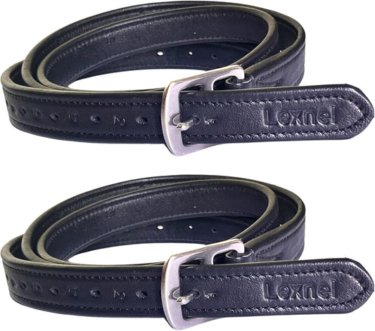 Non-Stretch Soft Stirrup Leather with Stainless Steel Hardware 1 Pair Pack of 2
