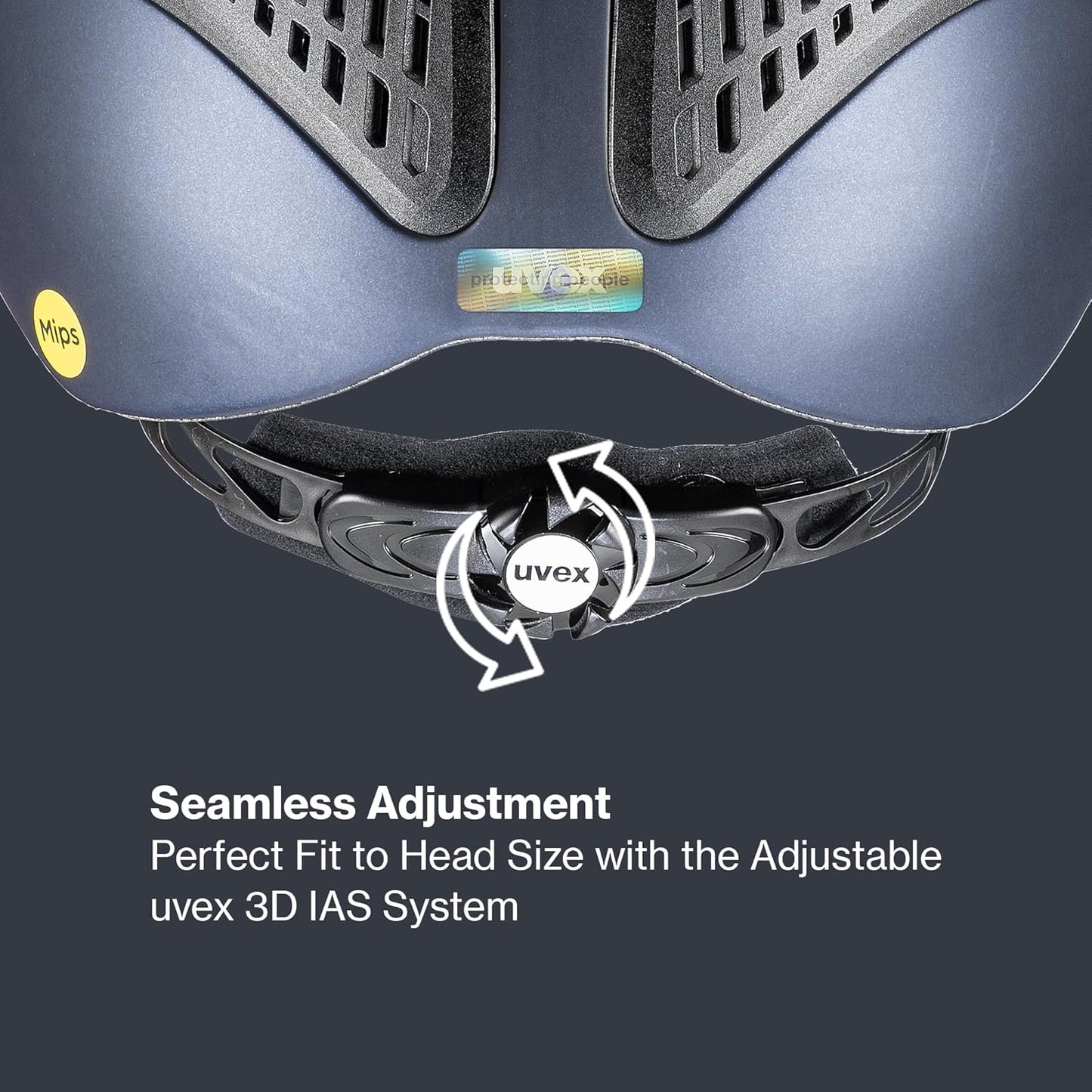uvex exxential III MIPS - Lightweight Unisex Riding Helmet - Individual Size Adjustment - Navy mat XXS-S