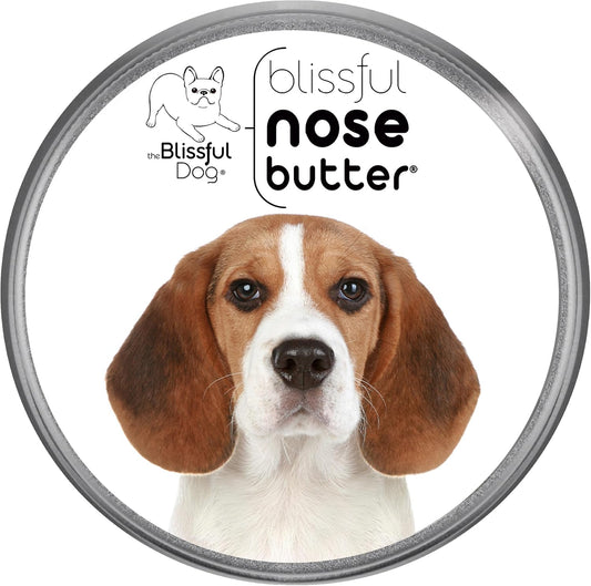 The Blissful Dog Beagle Nose Butter for Dry, Cracked Skin, Lick-Safe Dog Nose Balm with Moisturizing Shea Butter, Almond, Olive, and Essential Oils, Pet Supplies, Uncented, 1 oz.