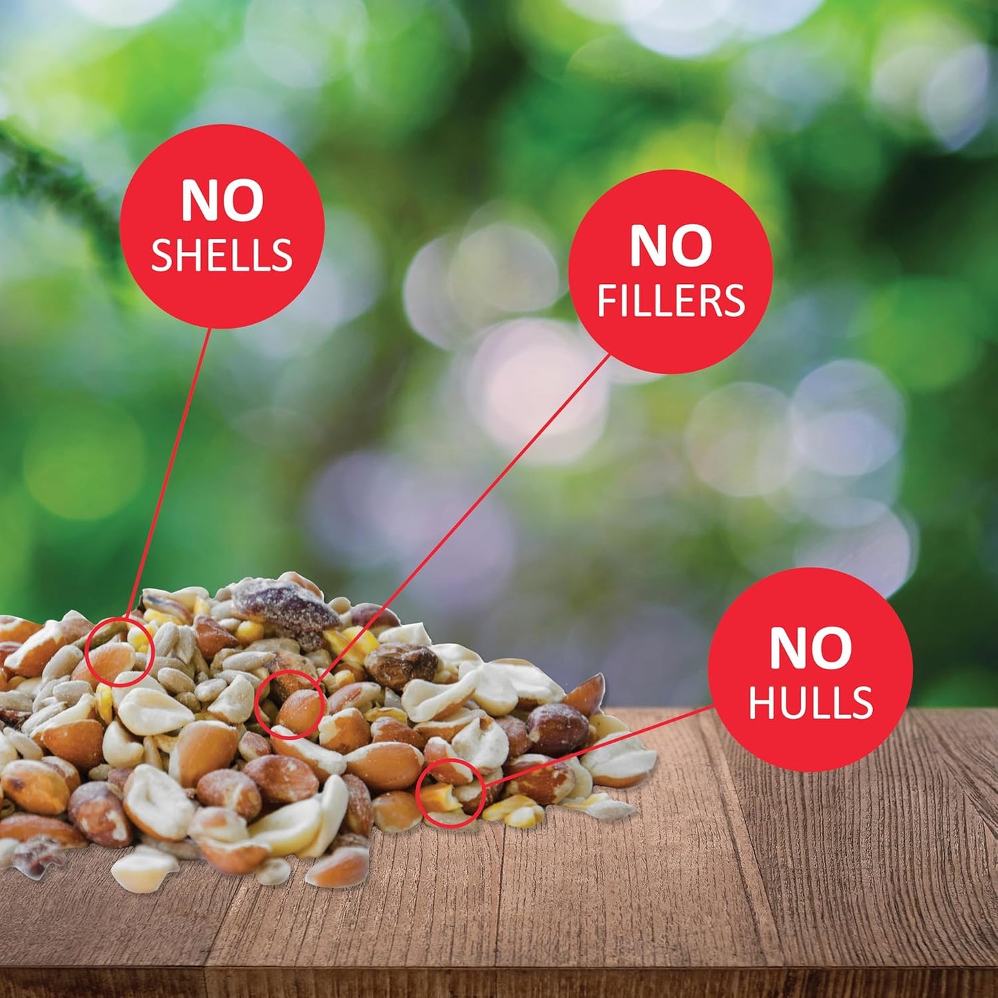 Lyric Woodpecker Wild Bird Seed, No Waste Bird Seed with Nuts, Dried Fruit & Shelled Seeds - 5 lb. Bag