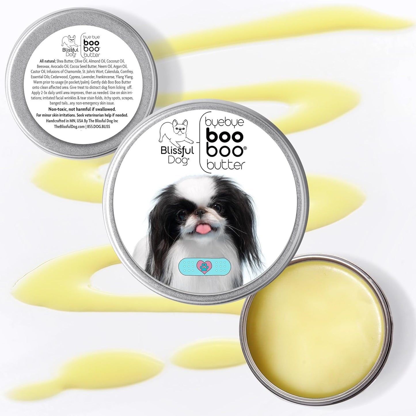 The Blissful Dog 2 oz TIN Japanese Chin Booboo Butter