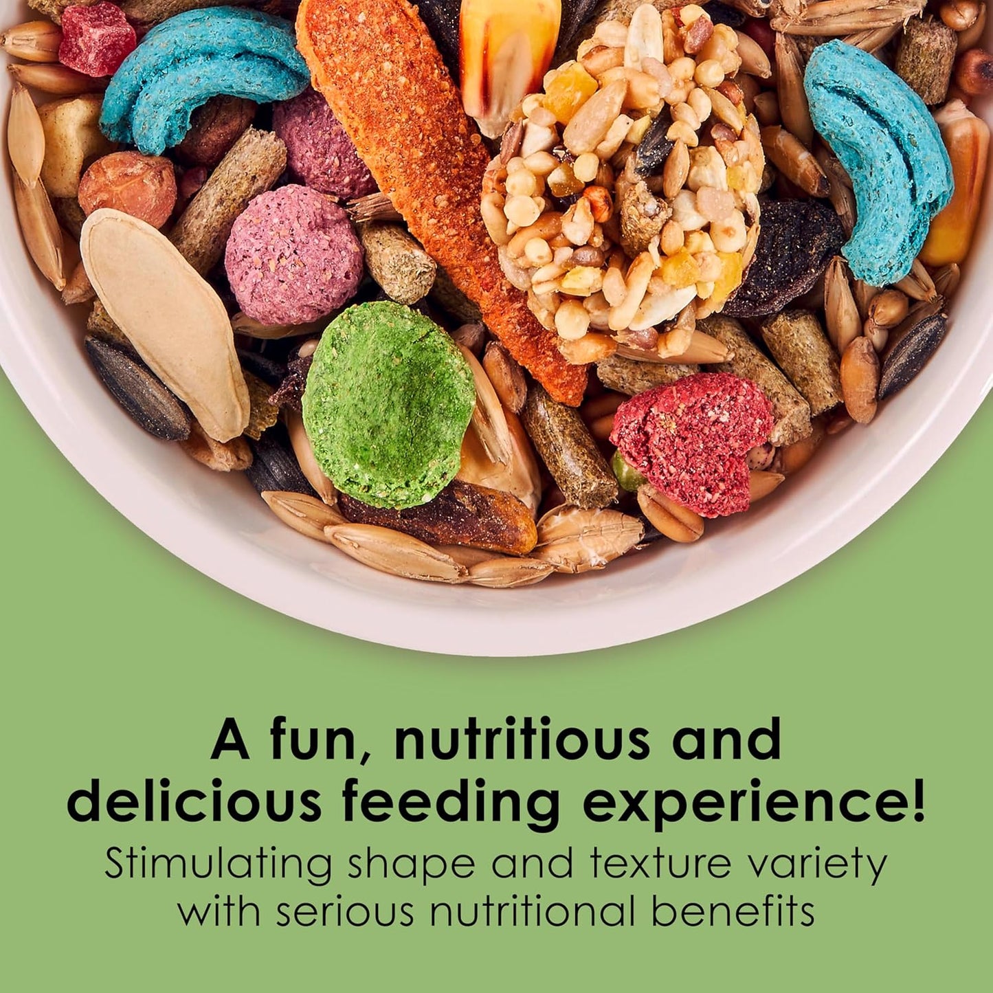 Kaytee Fiesta Hamster & Gerbil Food, Nutritious and Fun Blend, Supports Dental Health and Digestion, 4.5 pounds