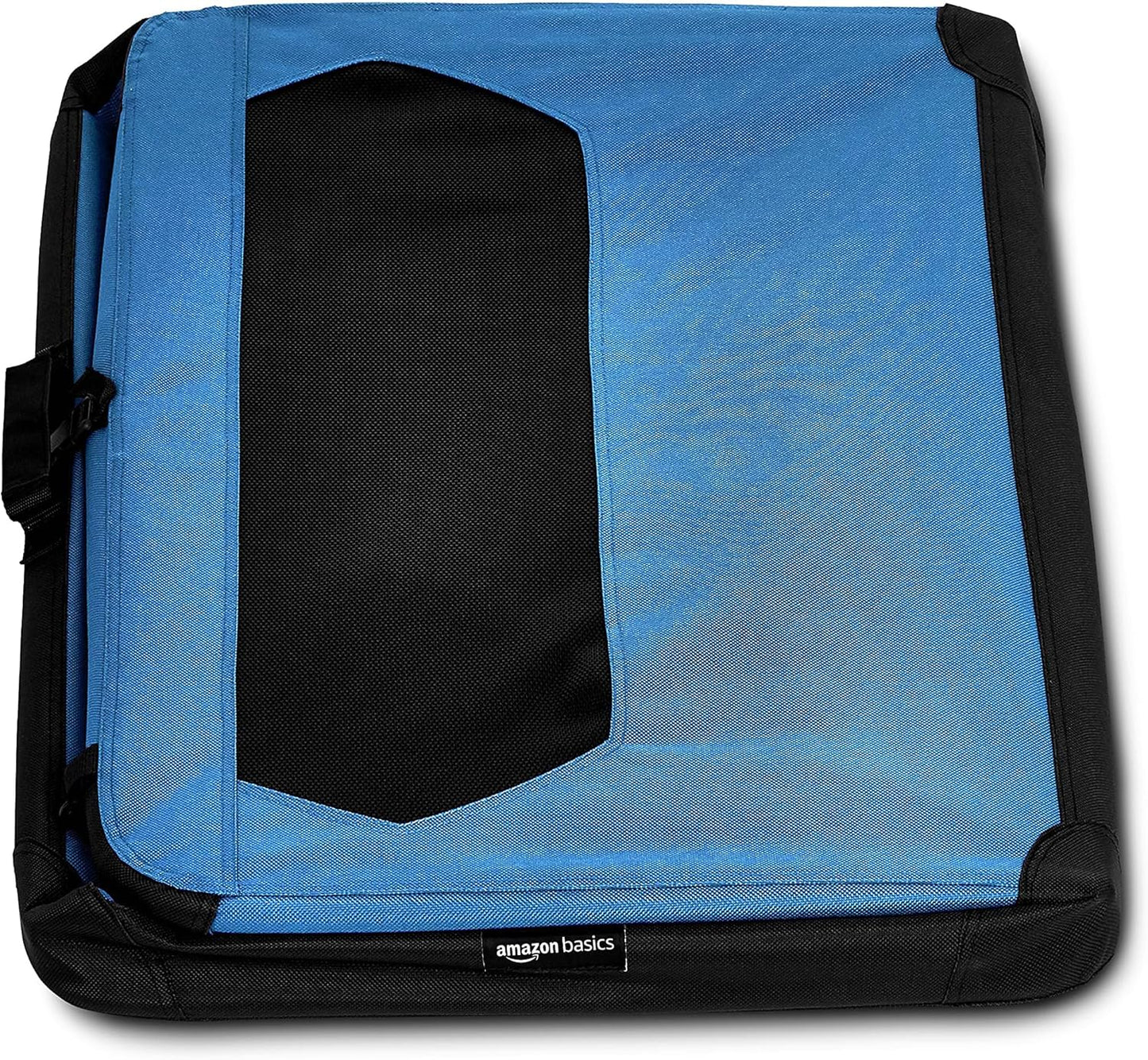 Amazon Basics Folding Portable Soft Pet Dog Crate Carrier Kennel, 36 x 24 x 24 inches, Blue