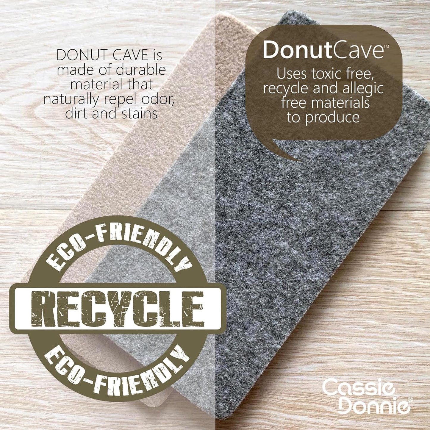 Premium Cat Bed caveTunnel Hiding Places for Indoor Cats(Large) Houses & Condos. Washable100% Nontoxic Eco-Friendly. Spaciousfor 2 Cats