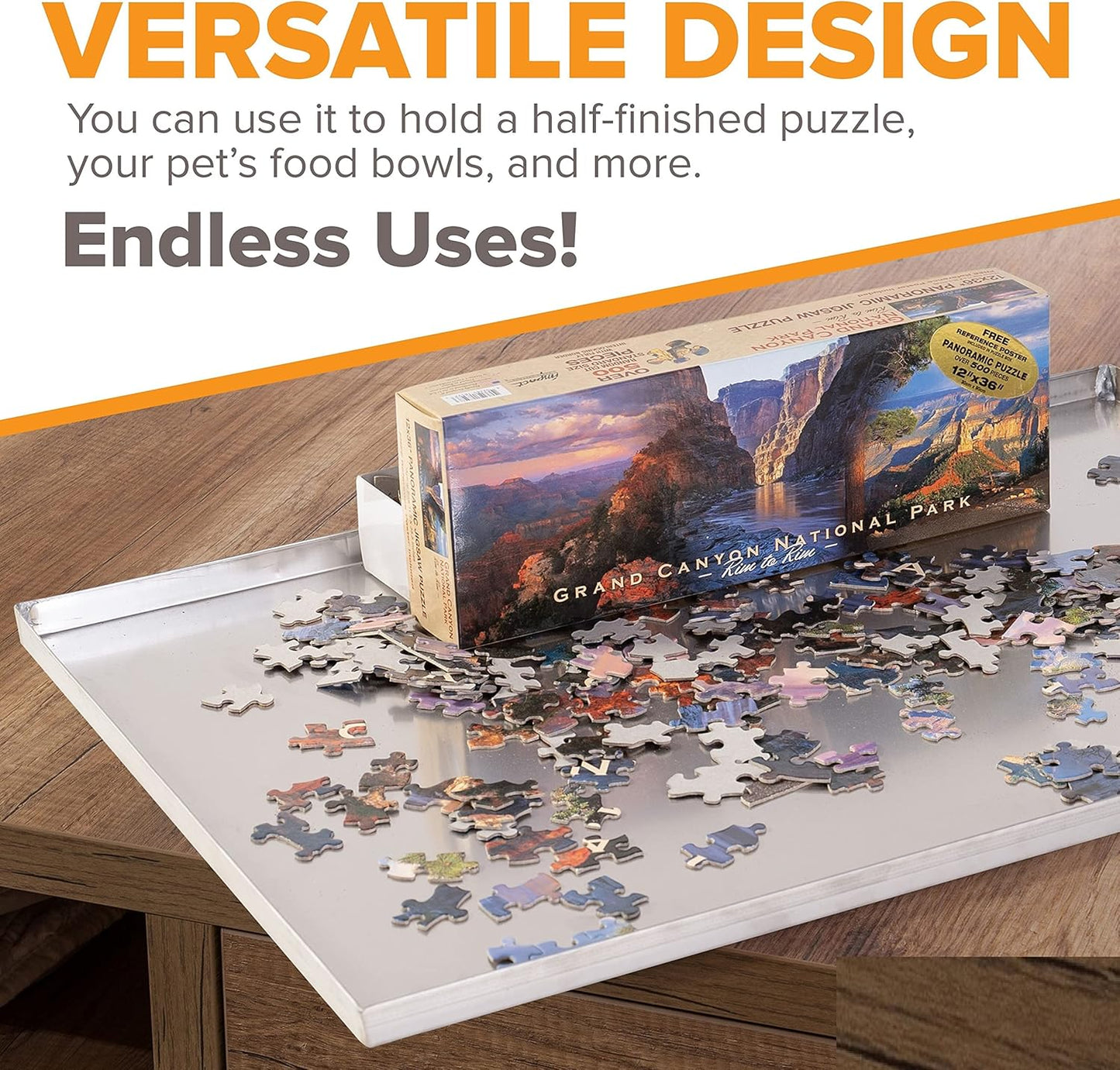 52.38" x 34.25" Metal Replacement Dog Crate Pan Chew Proof Crack Proof Pet Kennel Tray Central Dog Training Crate Pan Pet Supplies, Galvanized, 1" H