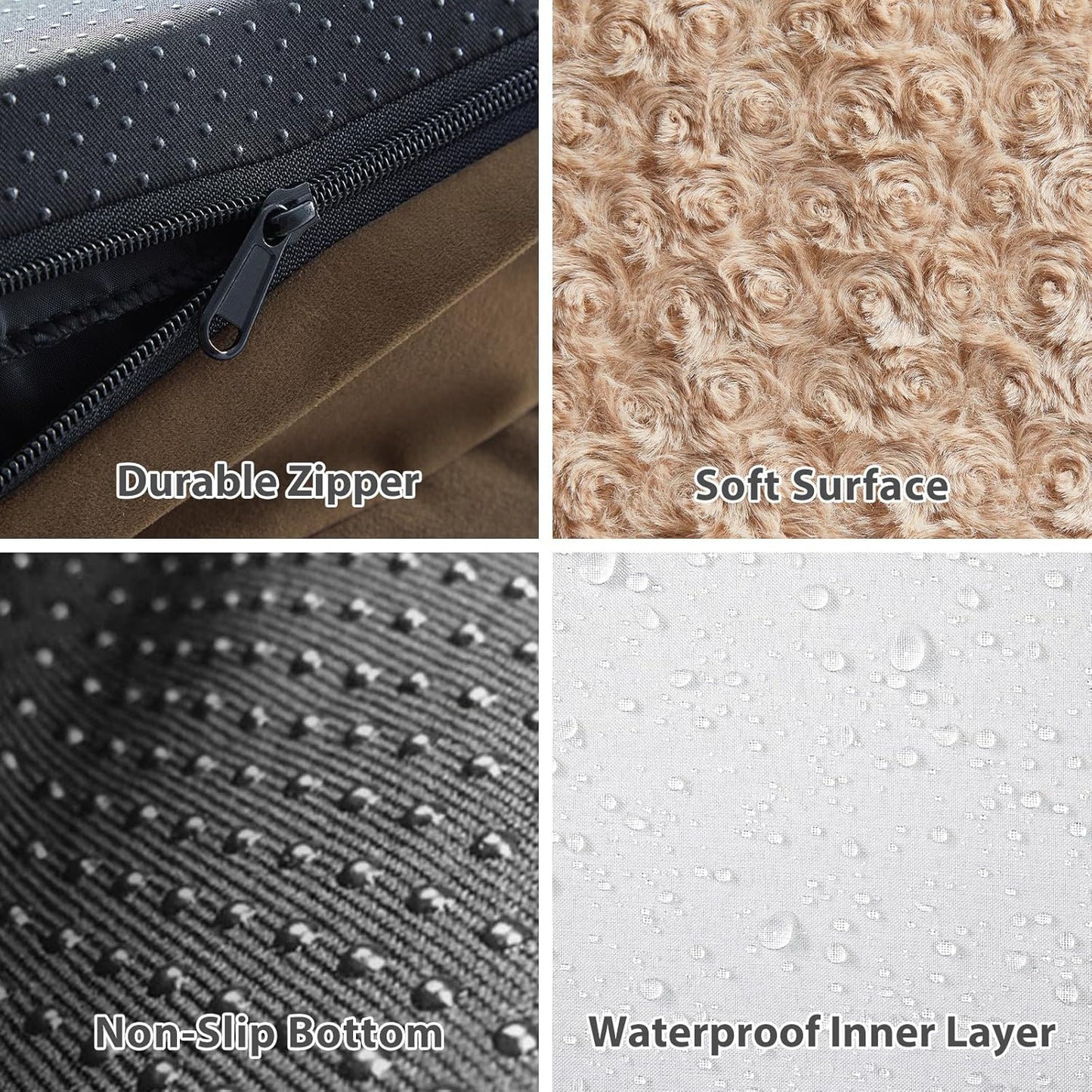 BFPETHOME Orthopedic Dog Beds for Large Dogs-Waterproof Sofa Dog Bed with Removable Washable Cover, Large Pet Bed with Waterproof Lining and Nonskid Bottom, Pet Bed for Dogs