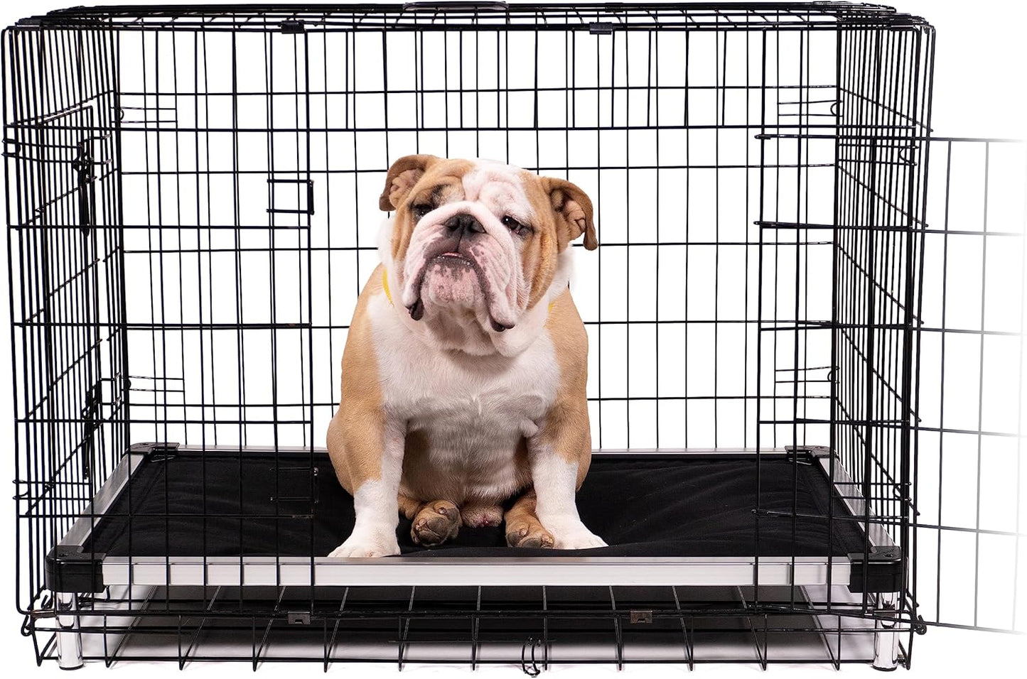 K9 Ballistics Chew Proof Armored Padded Dog Crate Bed, Virtually Indestructible, Legs Included (Sandstone, X-Large (47" L x 29" W x 6" H))