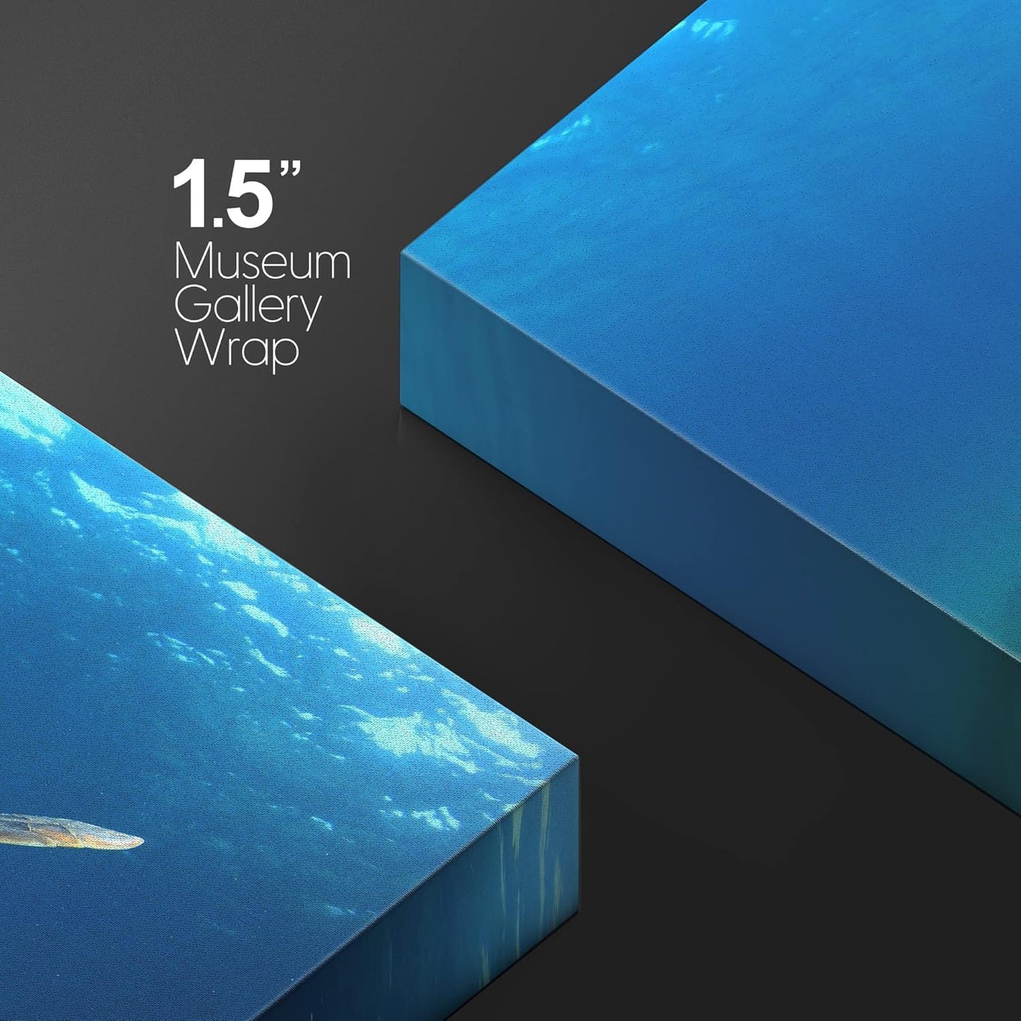 wall26 Canvas Print Wall Art Sea Turtle Gliding Through Sea Nature Ocean Photography Realism Nautical Scenic Relax/Calm Multicolor Ultra for Living Room, Bedroom, Office - 12"x18"