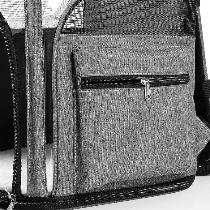 Cat Carriers Dog Carrier Pet for Small Medium Cats Dogs Puppies up to 25 Lbs, TSA Airline Approved Soft Sided, Collapsible Travel Puppy - Black Grey (M: 13" LX11.4 WX17.3 H, Pink)