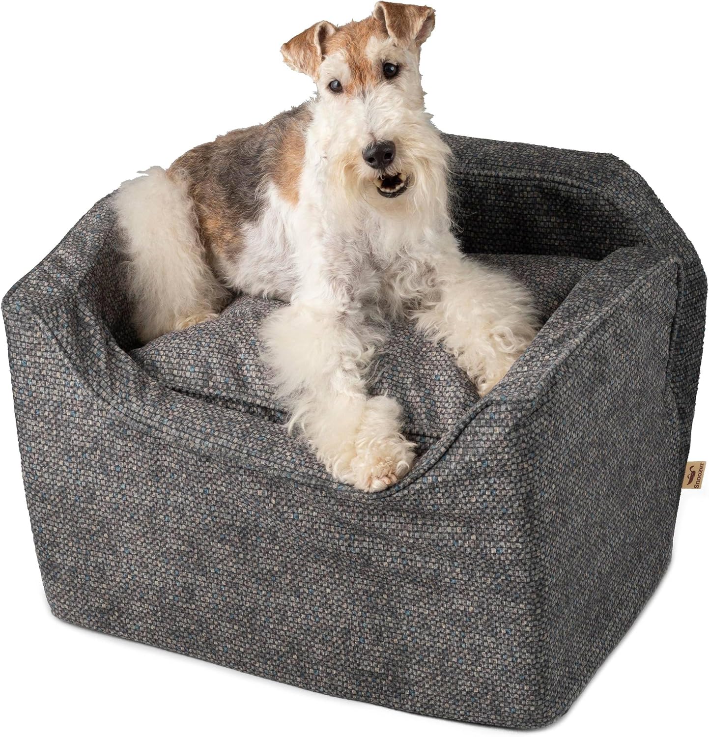 Snoozer Luxury Lookout Pet Car Seat, Medium Luxury I, Navy Mutt