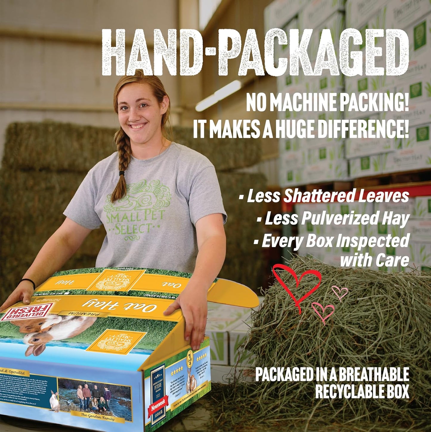 Small Pet Select Oat Hay Pet Food, 2 Lb.