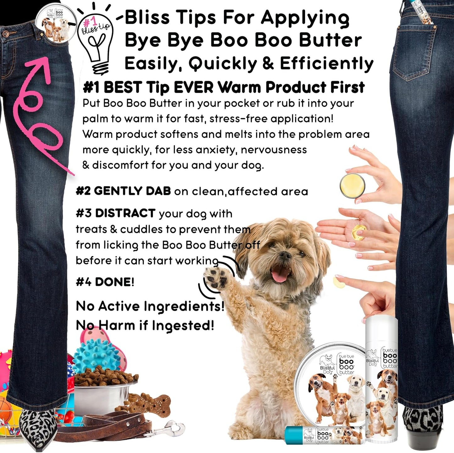 The Blissful Dog Mixed Breed Boo Boo Butter, 16oz